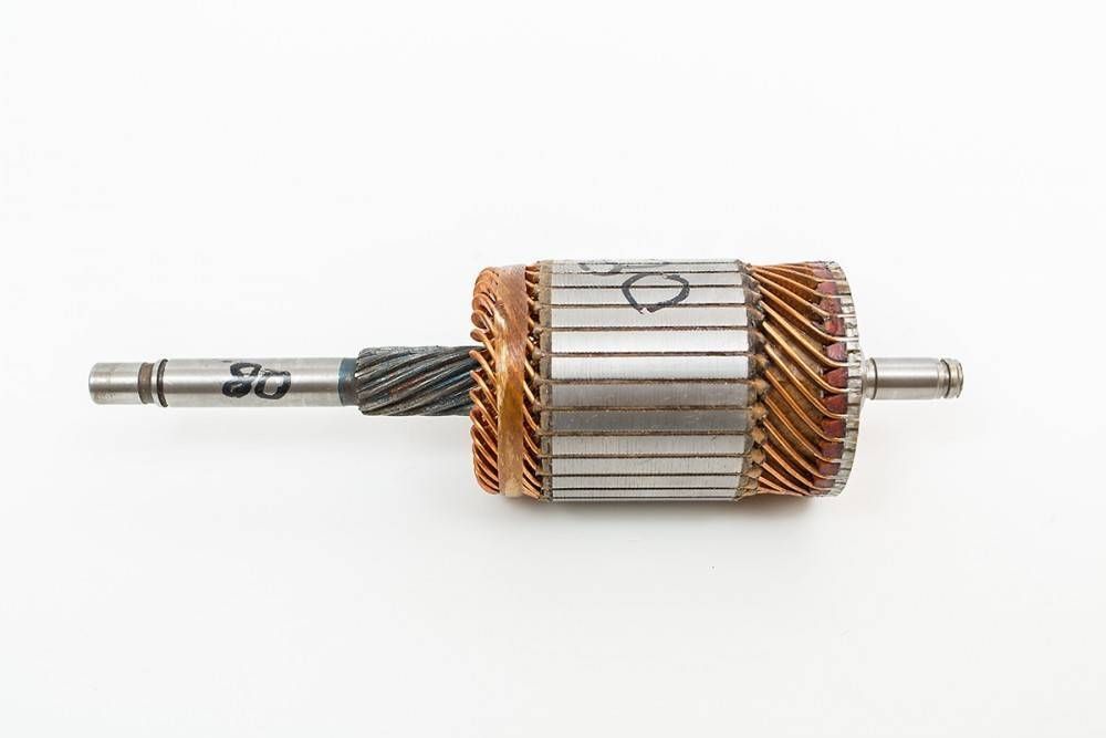 Ротор стартера ваз 2109. Схема обмоток якоря стартера. Ротор стартера чертеж. Якорь стартера ваз 2107. Вал якоря стартера.