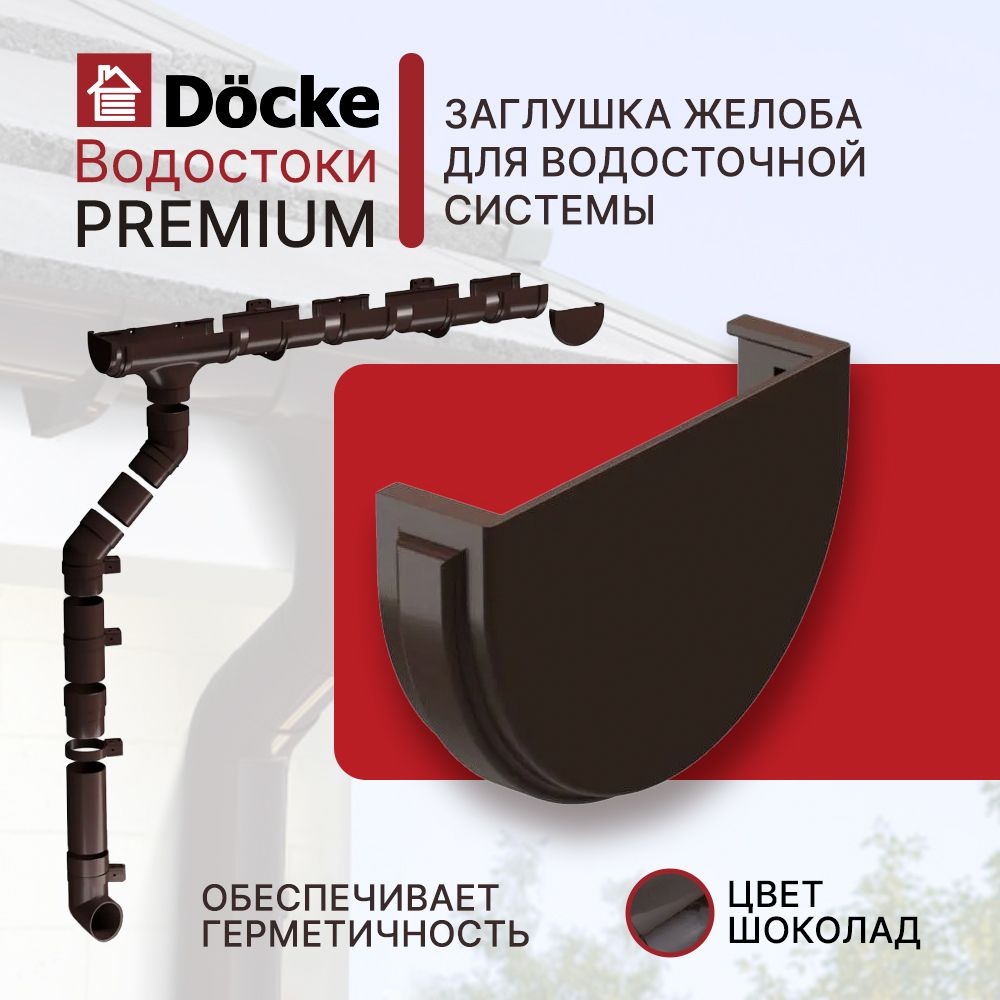 Заглушка желоба DOCKE PREMIUM шоколад