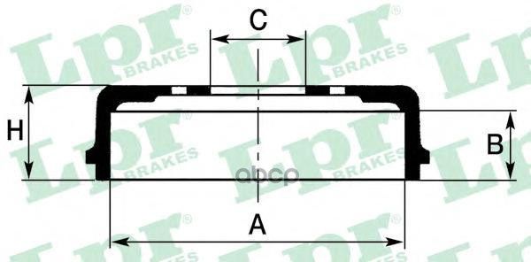 Барабан Тормозной Hyundai H1/Starex 97-07 Lpr/AP арт. 7D0695