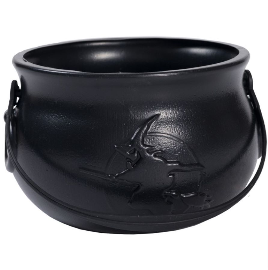 Котелок Ведьмы черный пластик 15х15см