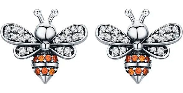 Серьги женские серебряные Bamoer