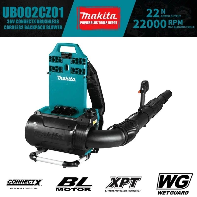 MakitaUB002CZ01Бесщеточныйаккумуляторныйранцевыйвоздуходув36ВConnectX