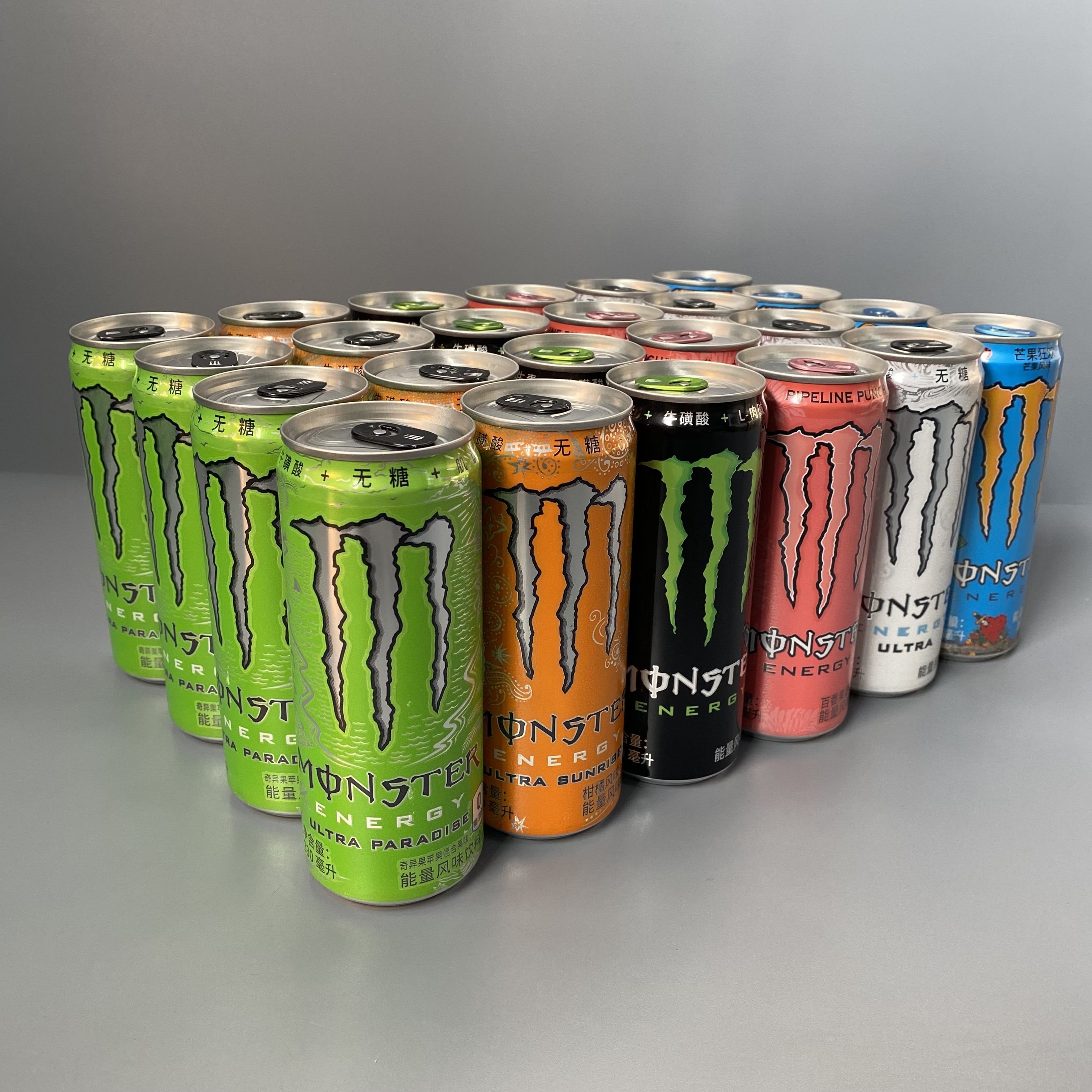 МиксэнергетическихнапитковMonsterEnergy,6видовпо4банки,ж/б,24шт.х330мл,Китай