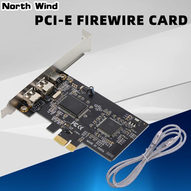 PCI-E Firewire IEEE 1394 3-портовый контроллер FireWire для настольного ПК