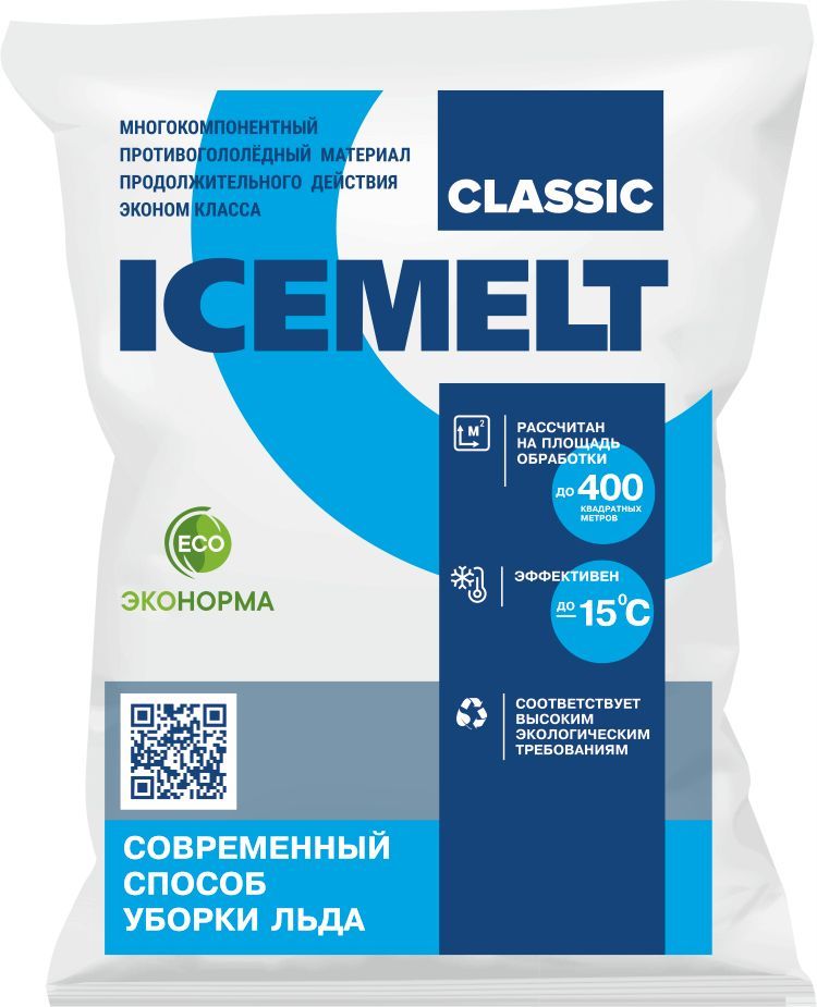 Противогололедный материал ICEMELT Classic, 25 кг (-15C)