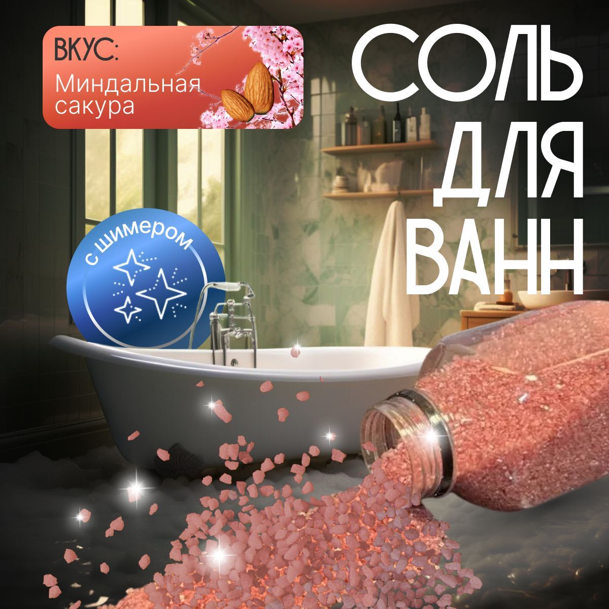 Соль для ванны, 345 г.