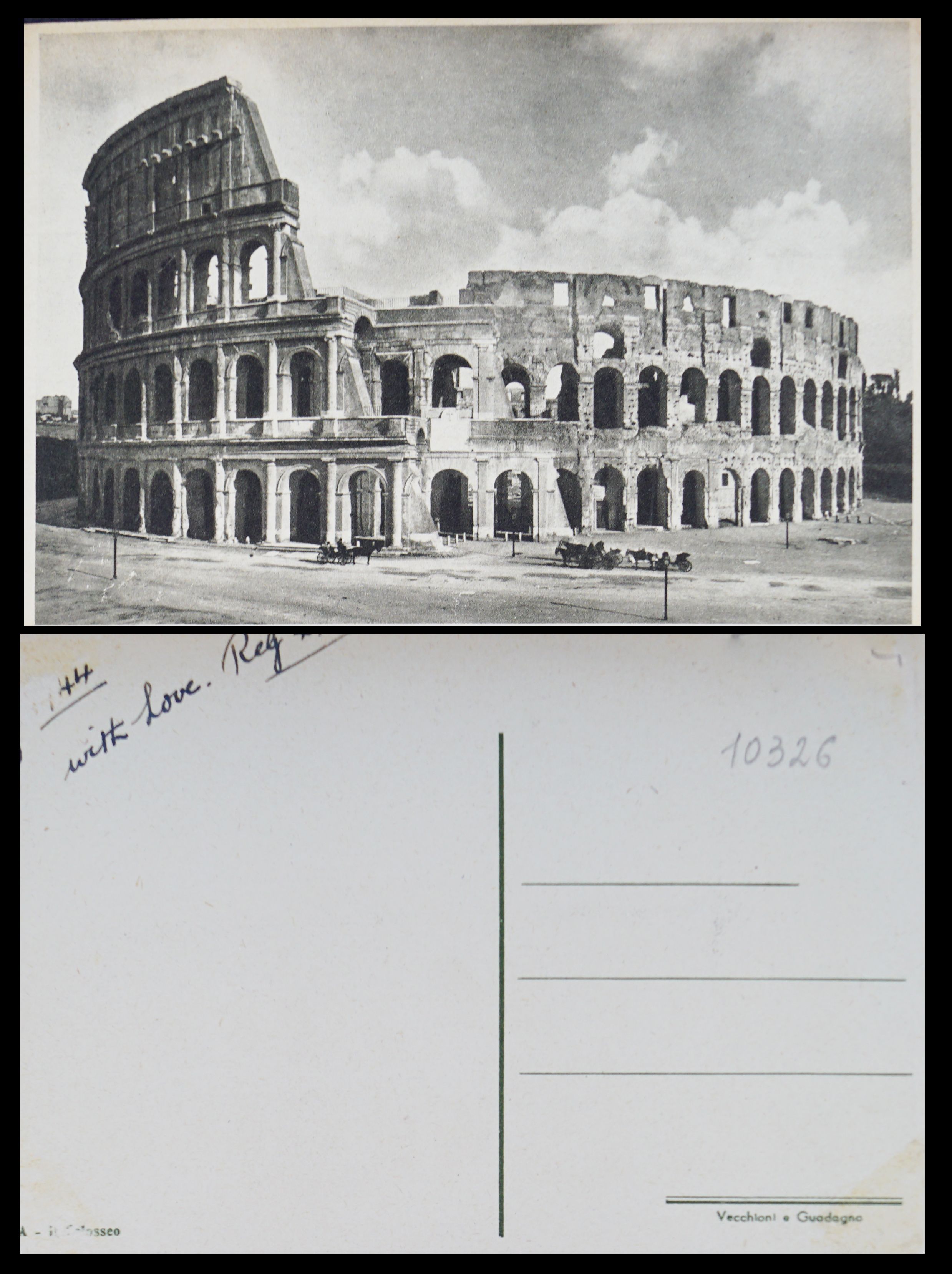 Антикварная открытка "Рим. Коллизей". Италия, 1960-1970. Тип 5