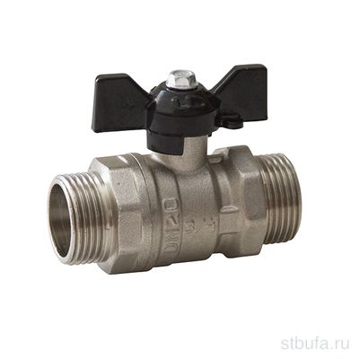 Кран шар. 3/4'' нар/нар бабочка DN 20 PN 40 LD PRIDE (18)