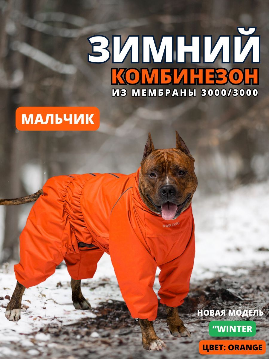 Зимнийкомбинезондлясобак"Winter",50/3XL,мужской,orange