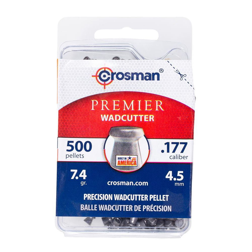 Пуля пневм. Crosman Wadcutter, 4,5 мм., 7,4 гран (500 шт.) , 00000034