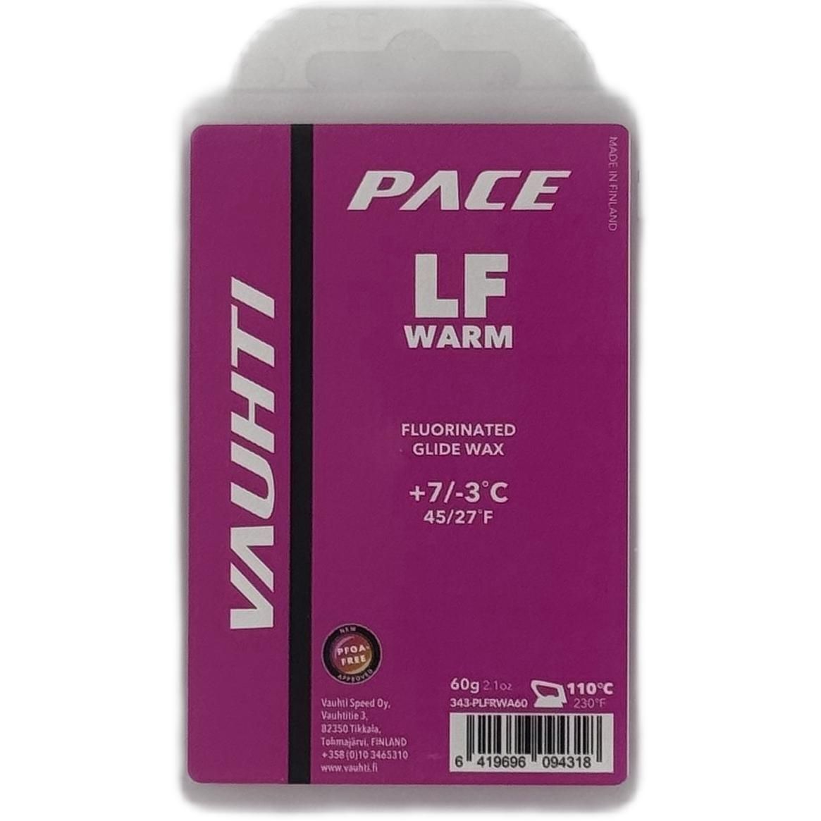 Низкофтористый парафин VAUHTI PACE LF WARM 60 гр.