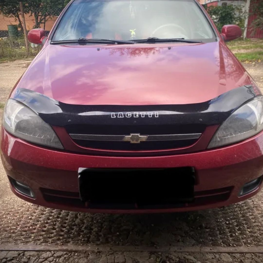 Дефлектор капота (мухобойка) для CHEVROLET LACETTI (2003-) хэтчбек