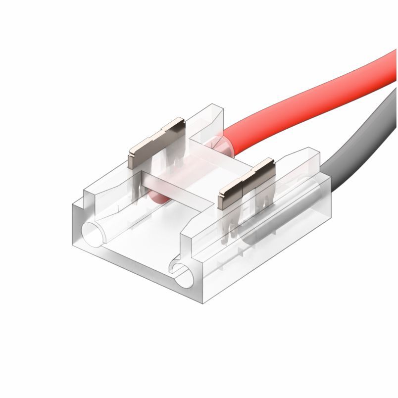 Коннектор запитывающий для одноцветной СОВ светодиодной ленты 8мм (3штуки)
