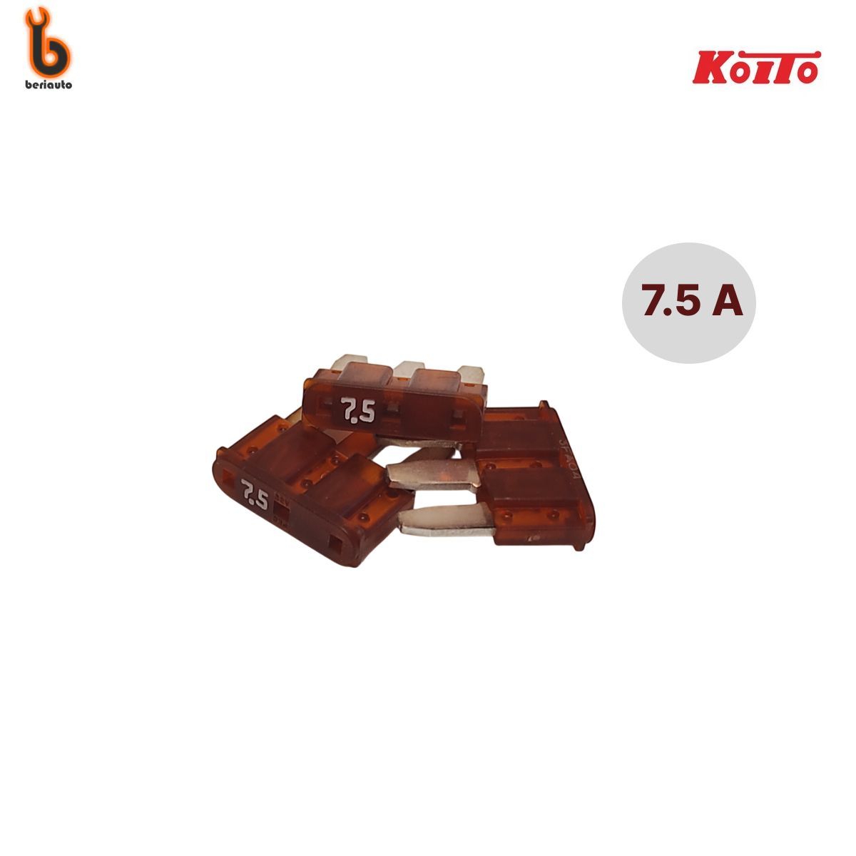 KOITO F0760 micro 3 предохранитель флажковый 7.5A 3шт