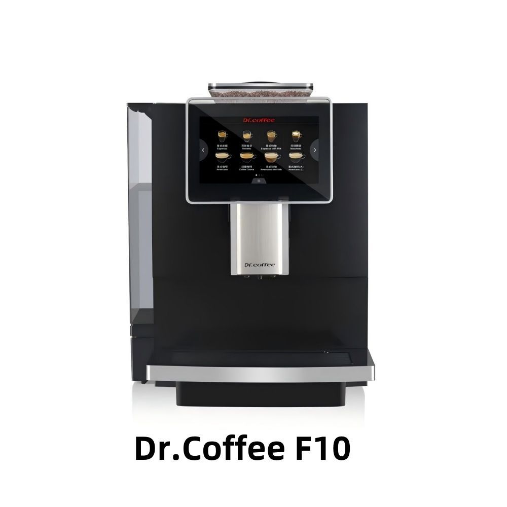 DR.COFFEE Автоматическая кофемашина Dr.Coffee f10, черный, черно-серый