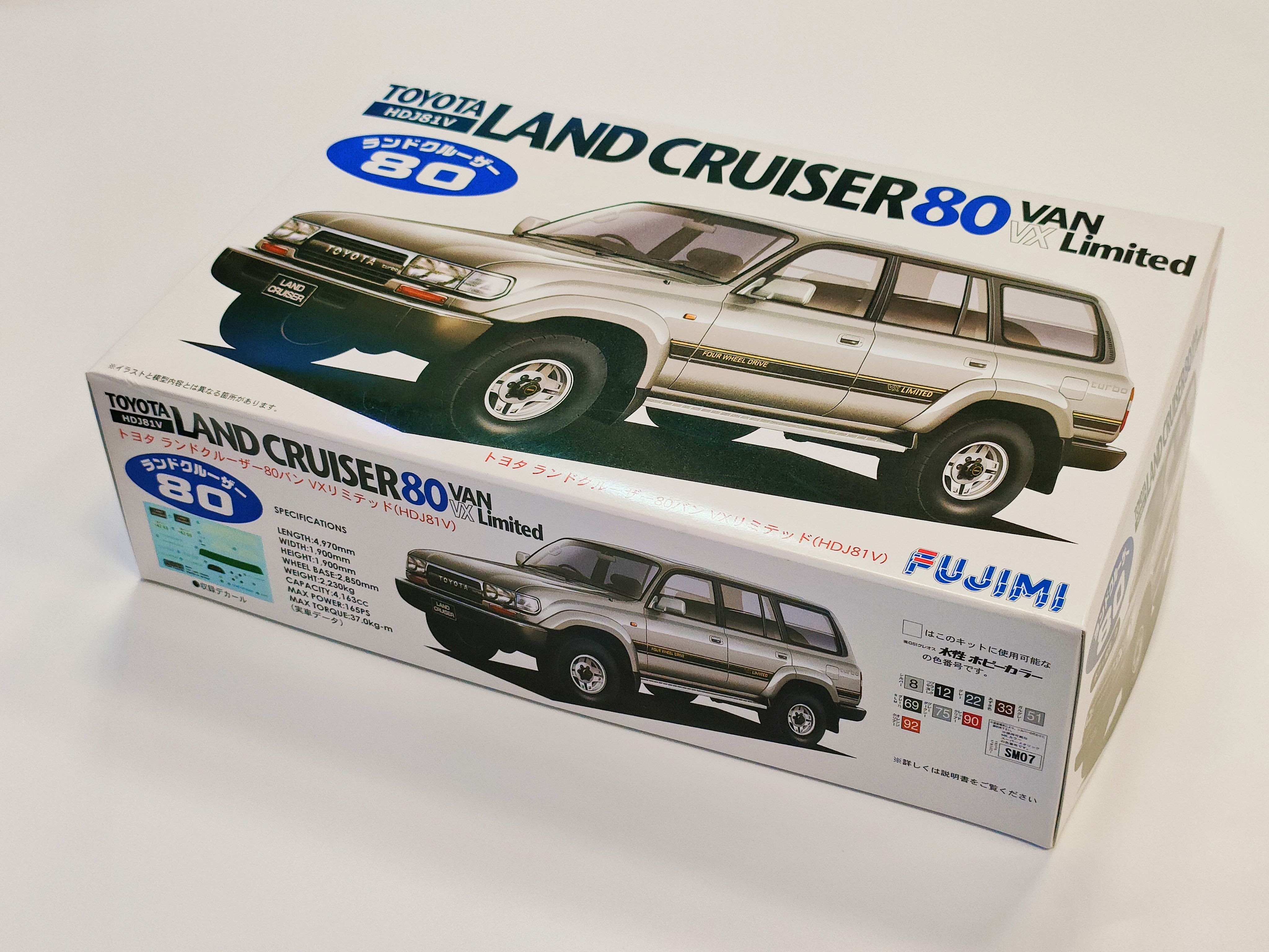 Toyota Land Cruiser 80 VX Limited Сборная модель Fujimi FU03795 1/24