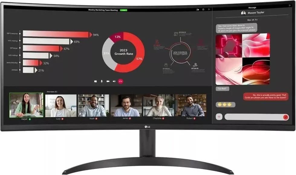 LG34"МониторUltraWide34WR50QK-B,черный