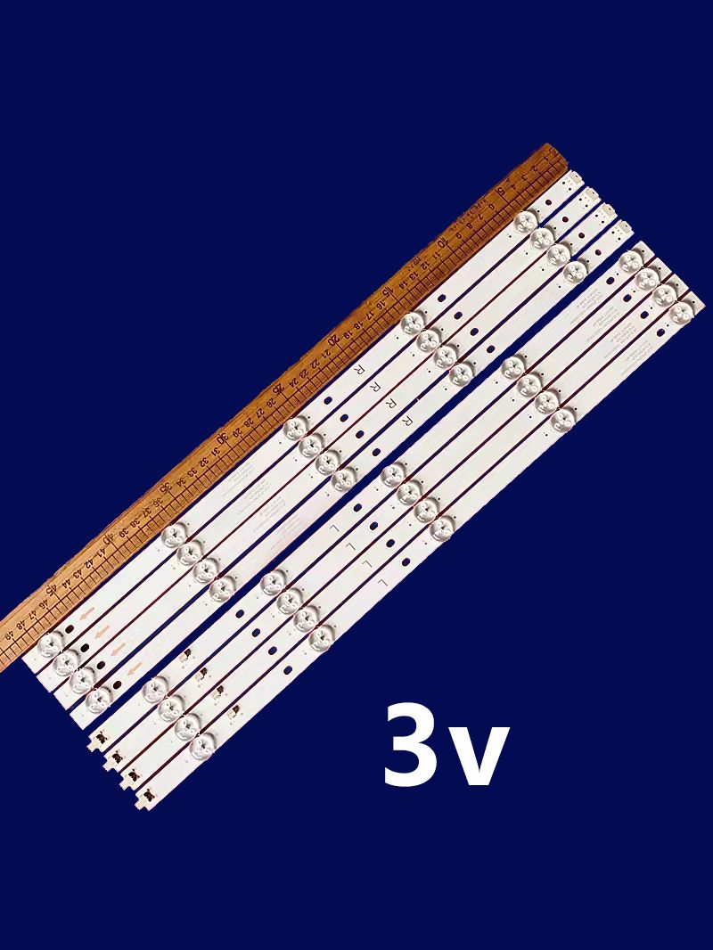 3v 1 комплект-8 шт Подсветка JS-D-JP50DM-102ED (00711) (00804) R72-50D04-029 988141T.30066.4P SN50LEDJ203 AX50LEDJ203 SW-LED50UB401