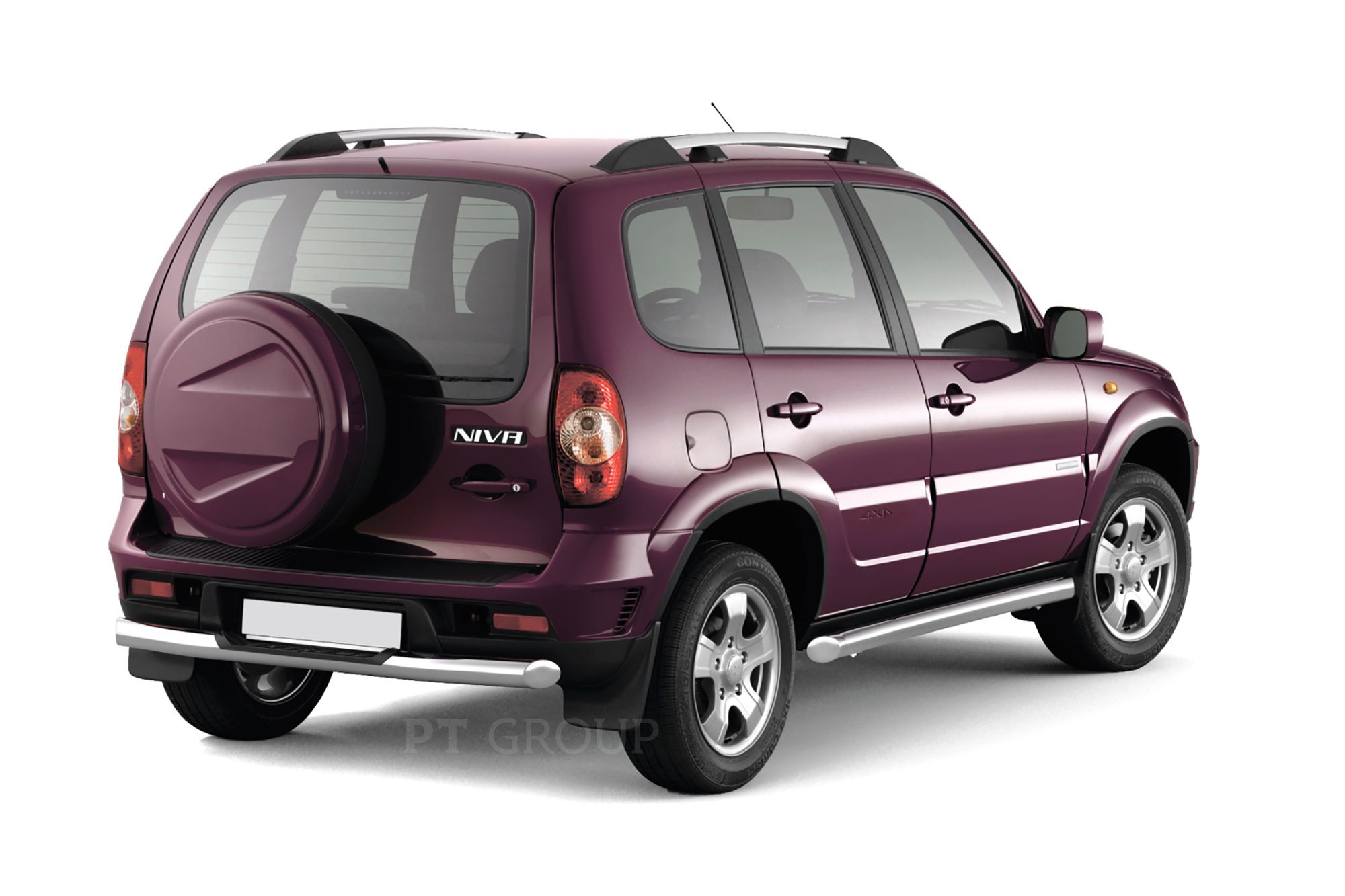 Рейлинги Усиленные на Chevrolet Niva (2002-) серебристый муар