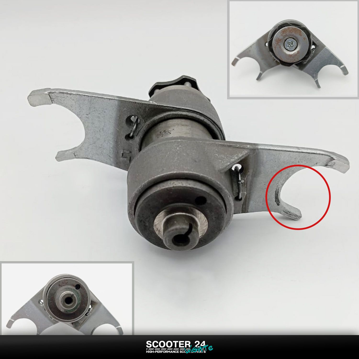 Вал переключения передач копирный (Круговая) на мопед Alpha / Delta (Альфа / Дельта / Орион Омакс) 139FMB 125 (+вилочки) 154FMI "Xuan Koo"(Повреждения)