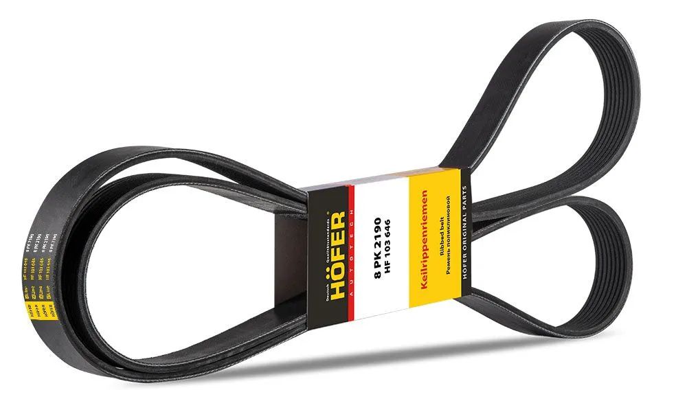 Ремень генератора поликлиновой для ГАЗ 3310 двс Cummins (8PK2190) - hf103646
