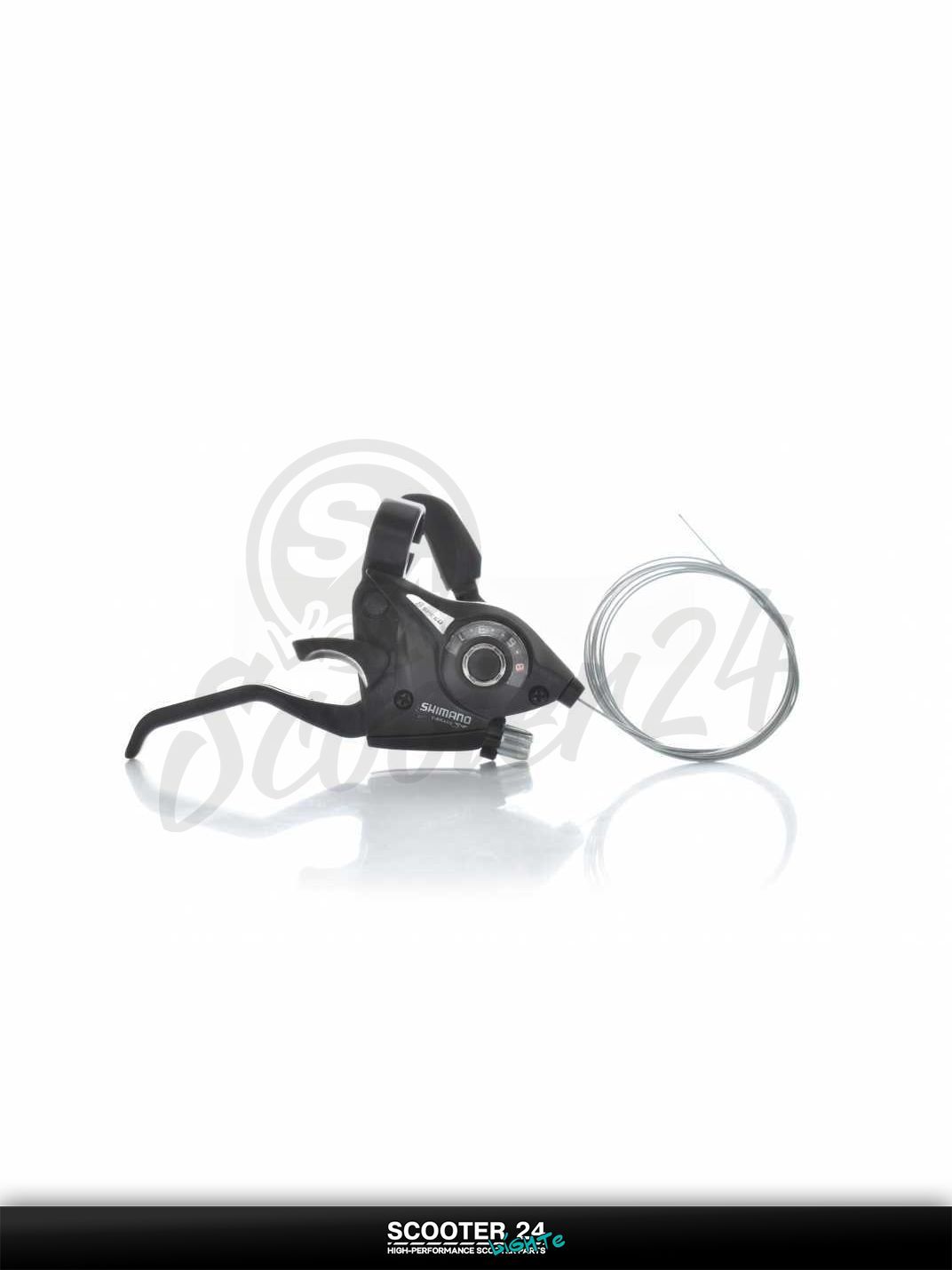 Переключатель скоростей (моноблок) вело 8 скоростей, правый "SHMN V-brake" #XMN-009