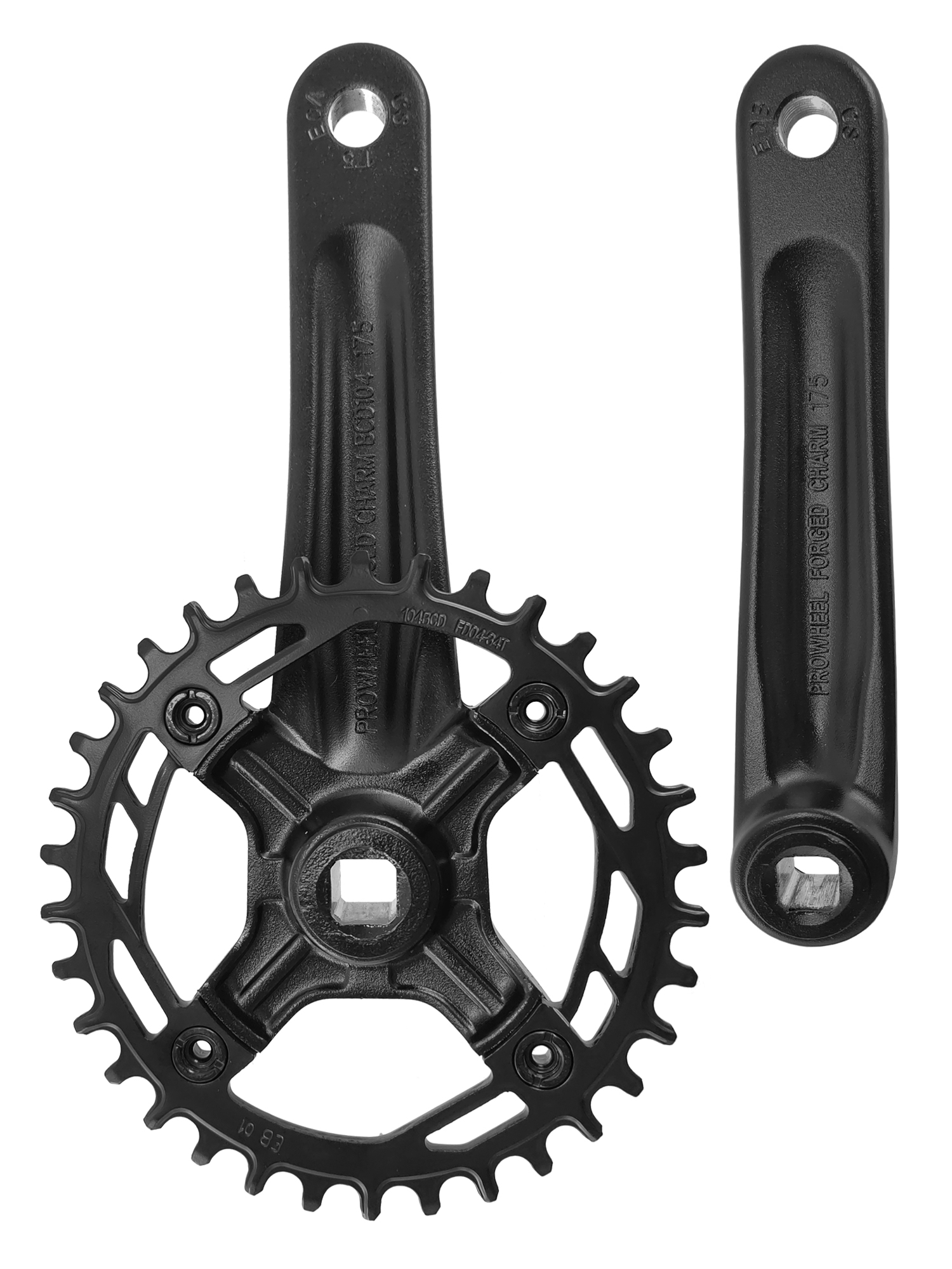 Prowheel Шатуны для велосипедов Charm, 175 мм, звезда 34 Narrow Wide — Товары для велоспорта — фото 4