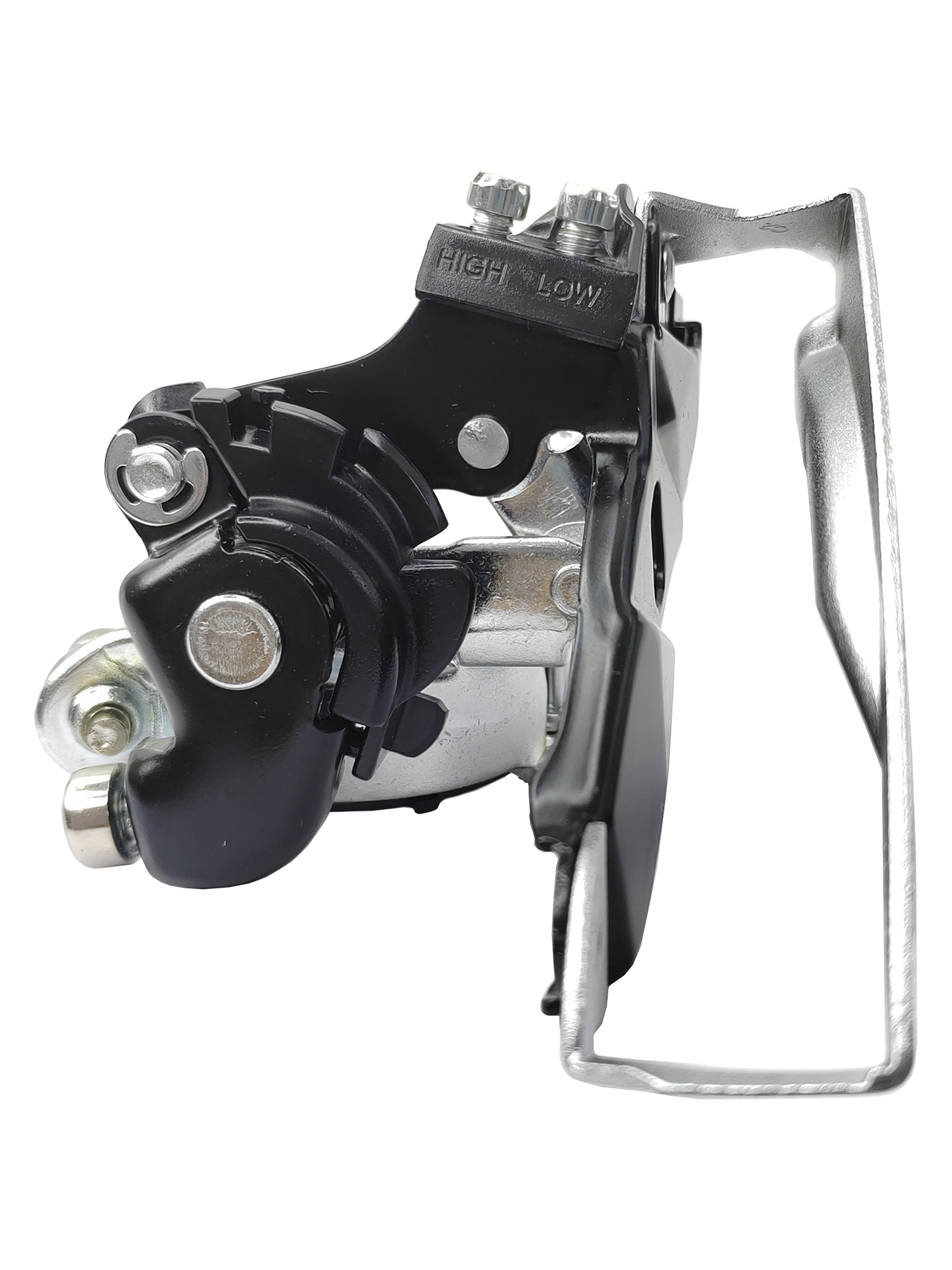 Shimano Переключатель скоростей для велосипеда передний FD-TY500, универсальная тяга, хомут 31.8 мм, макс звезда 42Т, серебристый — Товары для велоспорта — фото 3