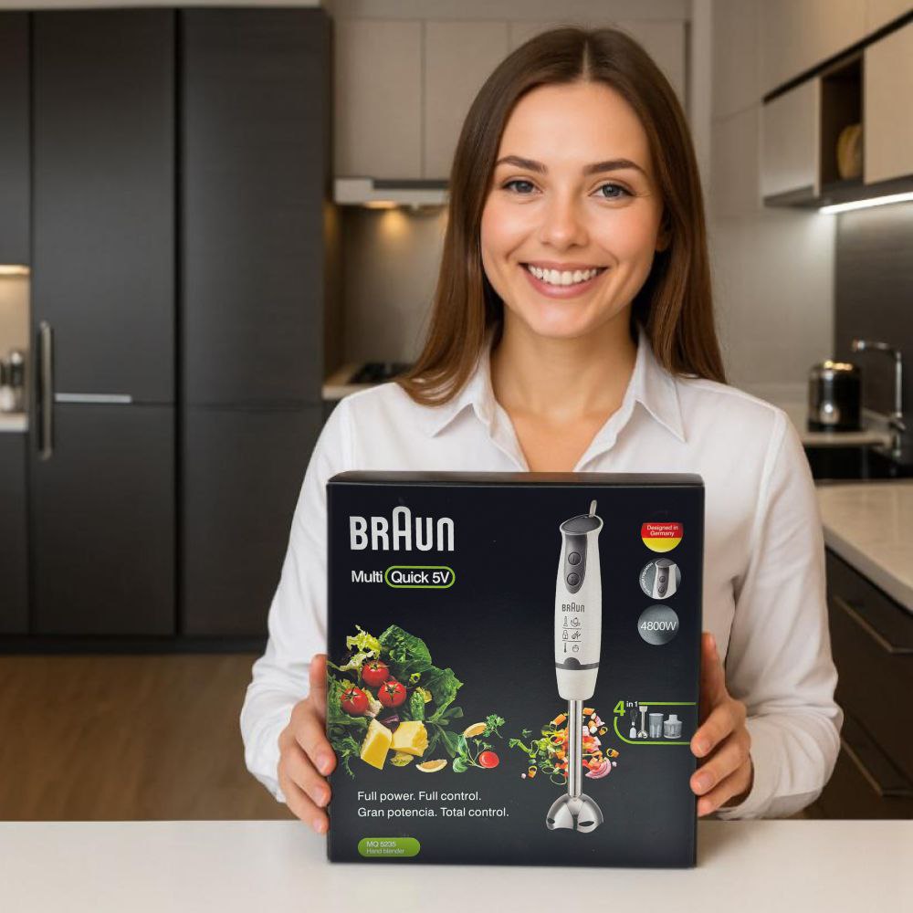 Блендер погружной 4 в 1, 4800 Вт блендер для смузи(图3)