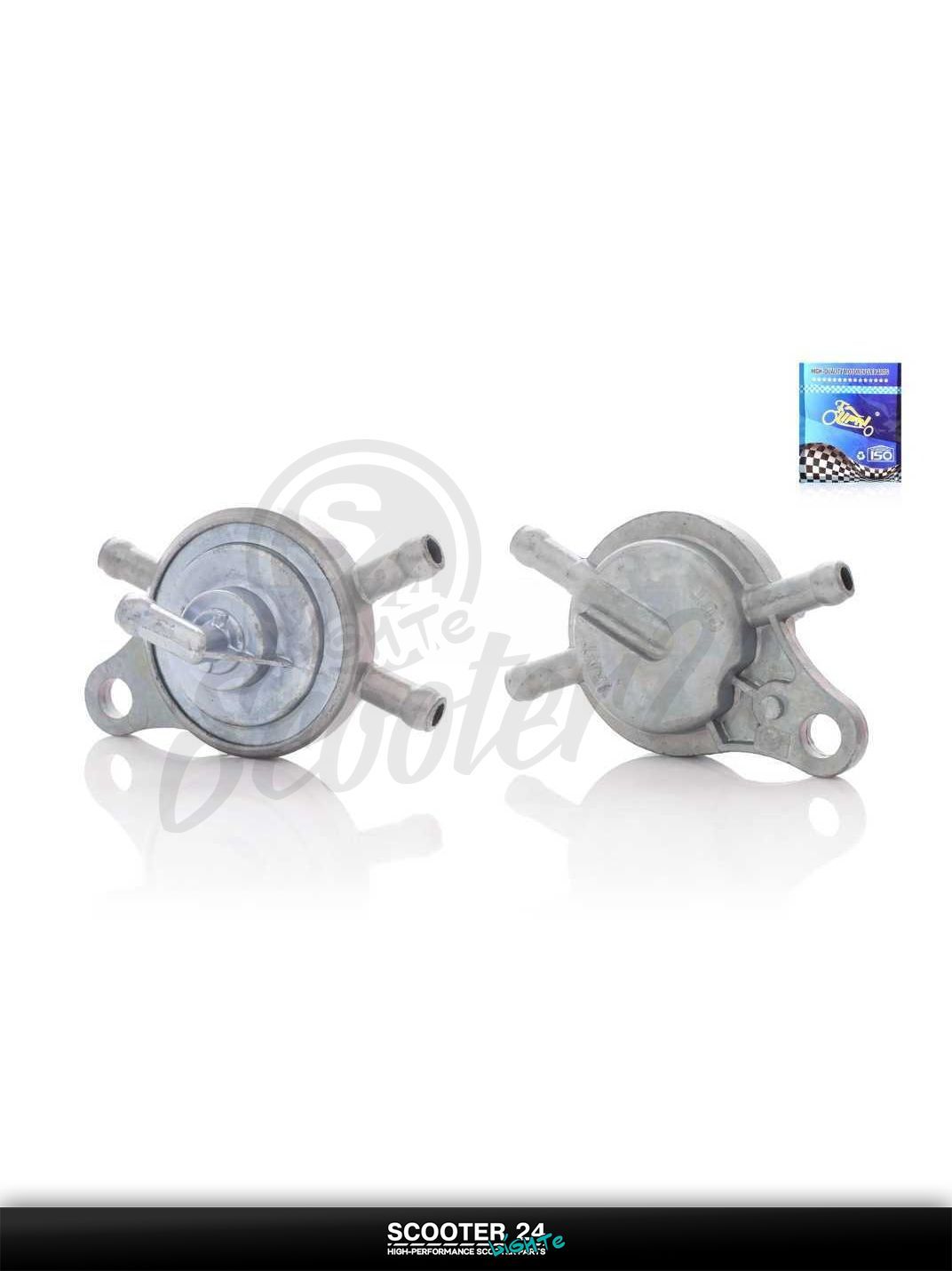 Кран топливный вакуумный на скутер Suzuki Address и Sepia AD / Сузуки Аддресс и Сепия горизонтальный 50-80 кубов/100 "LIPAI"