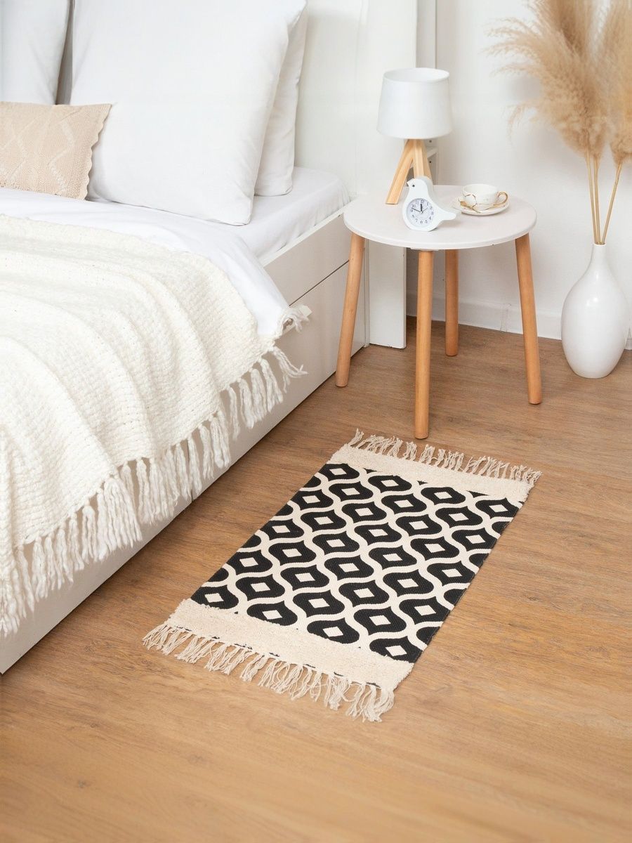 Ковер на пол 50х80 см, Waves, Безворсовый, Хлопок