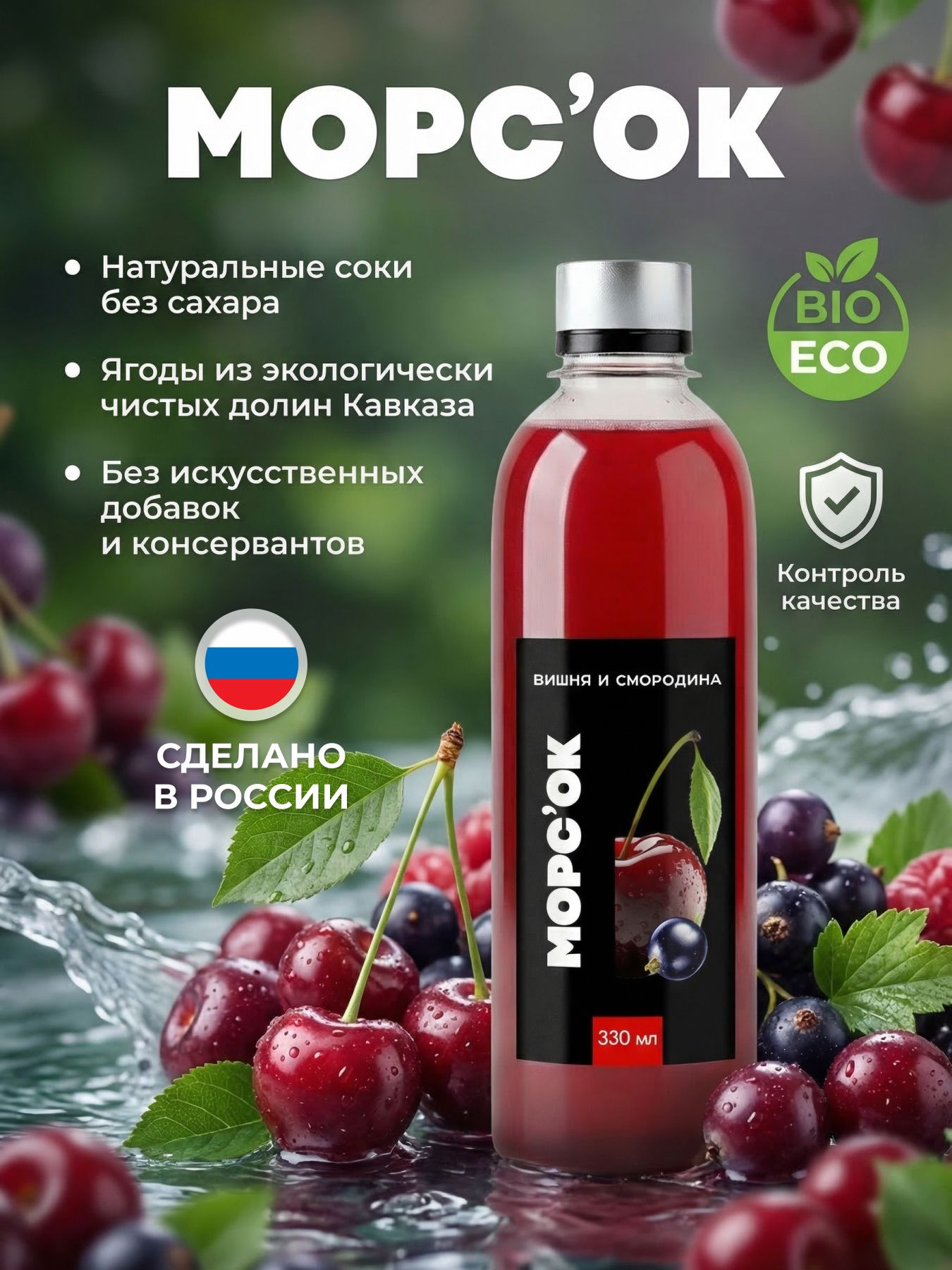Морс "Вишня и смородина"