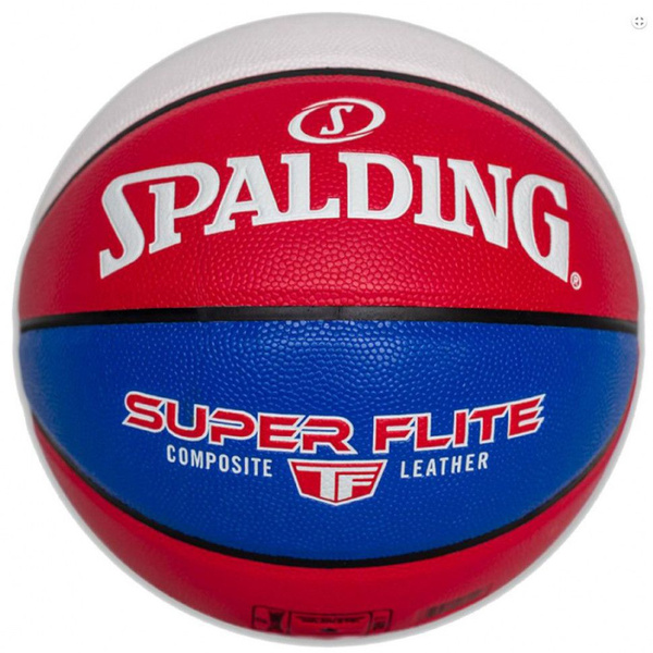 Мяч баскетбольный Spalding Super Flite, 7 размер, красный, синий купить ...