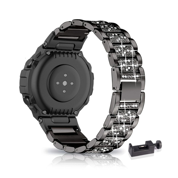 Металлический ремешок со стразами для Amazfit T-Rex/T-Rex Pro женский ...