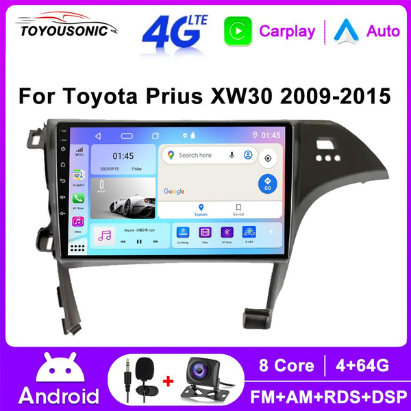 2DIN Автомобильное радио Carplay,для Toyota Prius 3 (XW30) (2009-2015 ...