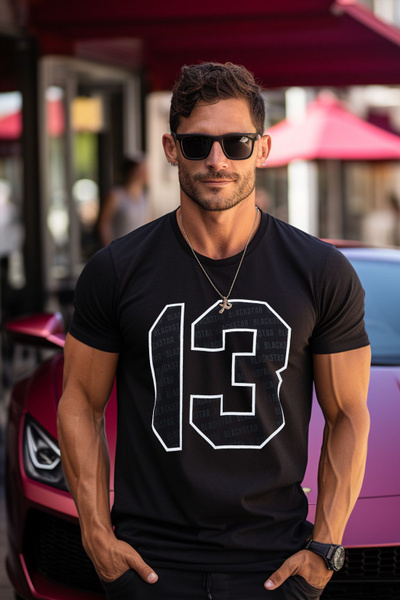 Футболка Black Star Wear, размер 52, цвет черный матовый, 100% хлопок ...