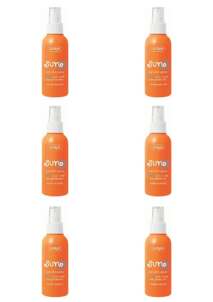 Ziaja Масло для загара в спрее Sun SPF 6, 125мл., 6 шт. - купить с ...