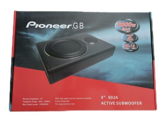 Сабвуфер автомобильный активный Pioneer.GB 2000W MAX 8" (дюймов ...