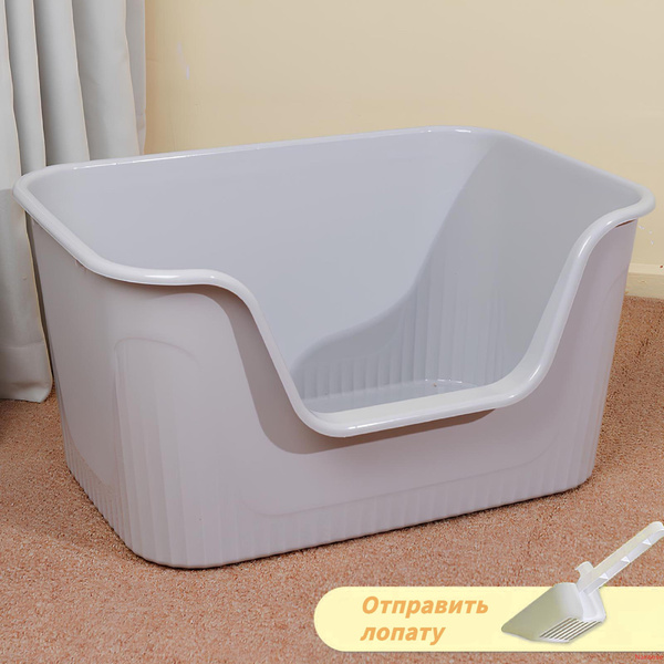 Лоток для крупных кошек открытого типа, UNIPAW с расширенным корпусом и ...