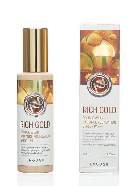 Enough Тональный крем Rich Gold Double Wear Radiance Foundation, SPF 50 ...