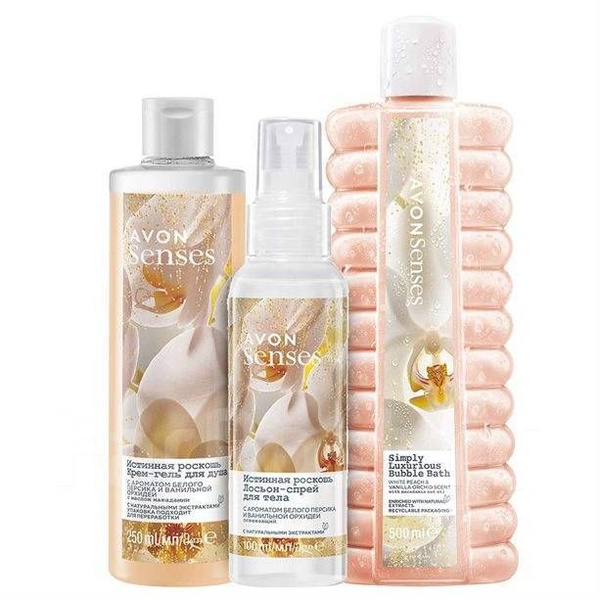 Эйвон/AVON Набор для тела "Истинная роскошь"Пена 500 мл.+гель д/д 250 ...