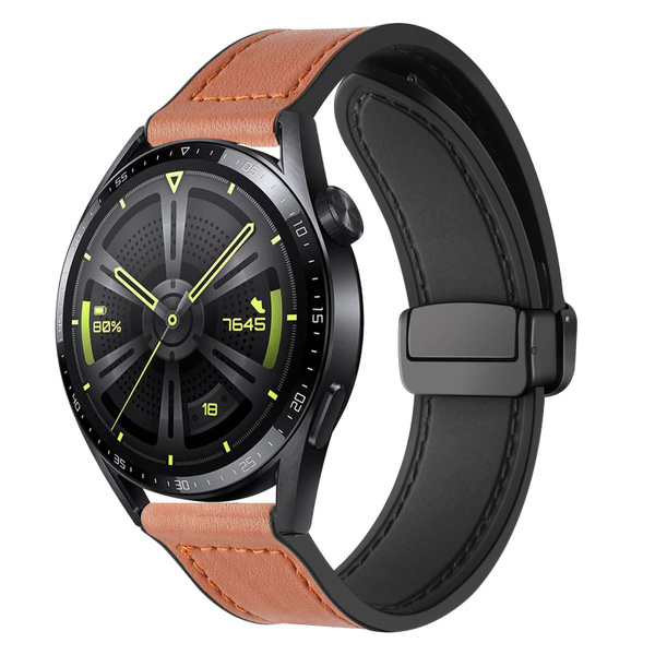 Kожаный Силиконовый Магнитный ремешок для Huawei Watch GT 3 46mm ...