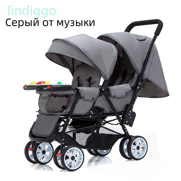 Iindiggo Коляска для близнецов легкая складная деформационная коляска ...