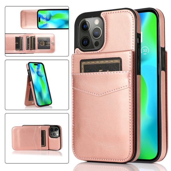 Чехол для iPhone 15 ProMax кожаный чехол футляр для карт раскладушка ...
