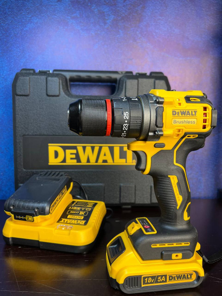 Бесщеточный Шуруповерт DeWALT 18V,2АКБ, дрель шуруповерт аккумуляторный ...