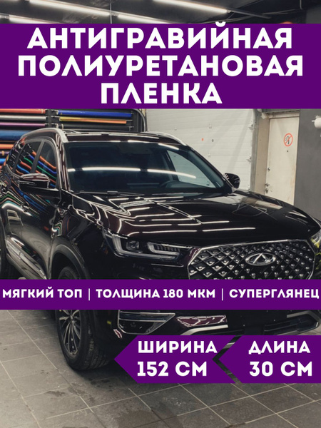 Антигравийная защитная полиуретановая пленка для оптики, фар, капота ...