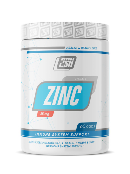 Цинк глицинат 2SN Zinc Citrate 25 мг 60 капсул Минералы для кожи и ...