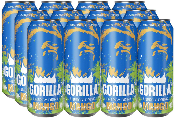 Энергетический напиток Gorilla Mango - Coconut 12 шт x 450мл - купить с ...