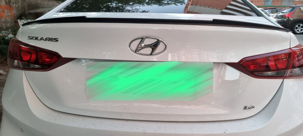Спойлер на Hyundai Solaris 2 (под покраску) пустой купить по низкой ...