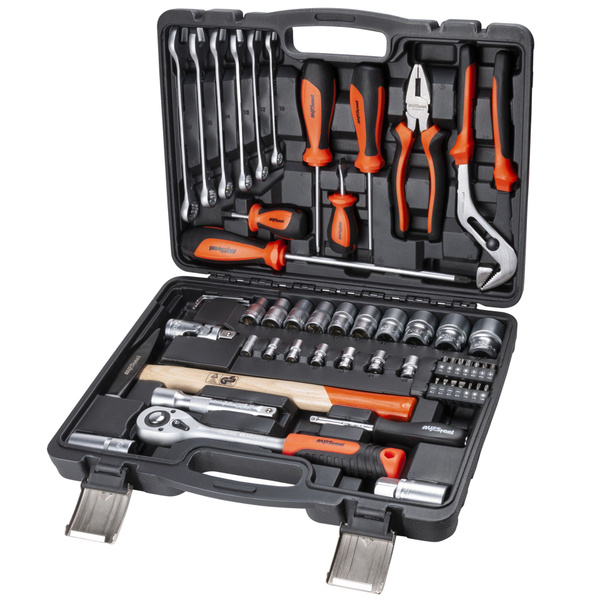 Набор инструментов для автомобиля AV Steel 56 предметов, 1/4", 1/2 ...